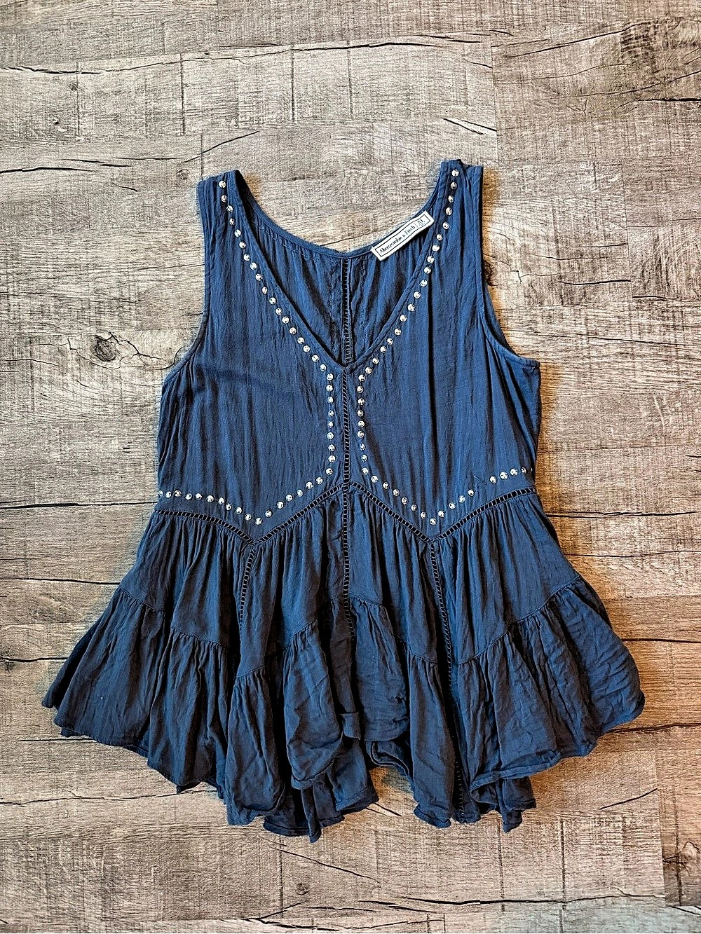 Abercrombie & Fitch Blue Top Size Medium Like New